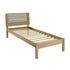 Santana 3FT Bed - Light Oak/Rattan Effect